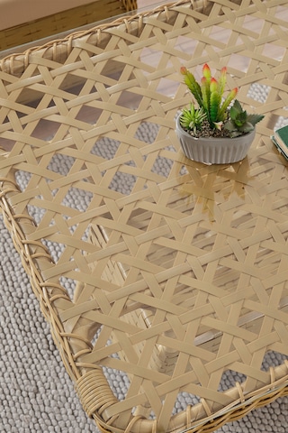 Duru 2 Kişilik Rattan Bahçe Balkon Mutfak Masa Takımı Cappuccino