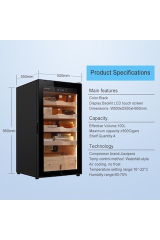 Raching Elektronik Puro Dolabı Siyah Ma50