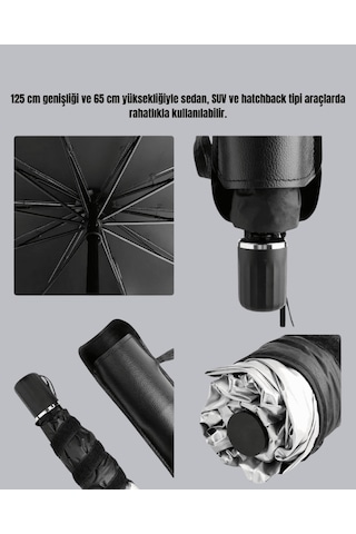 Lexroo Katlanabilir Oto Güneşlik & 8211 125& 215 65 Cm
