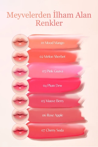 Dasique Yoğun Parlaklık Ve Canlı Renkler Sunan Kalıcı Tint Juicy Dewy Tint 07 Cherry Soda 07 Cherry Soda