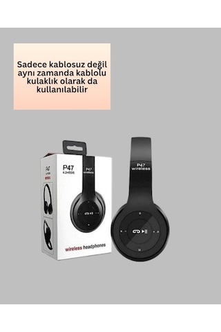 Mey İthalat Katlanabilir Tasarımlı Bluetooth 5.0 Kulaklık Eller Serbest Arama Ve Çift Cihaz Desteği