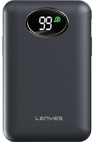 Lenyes PW222D Dijital Göstergeli Type-C Ve Lightning Kablolu Magsafe Powerbank