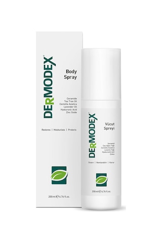 Dermodex Vücut Spreyi 200ml Akne, Uyuz, , Bit Çay Ağacı Yağı, Salisilik Asit, Centelle