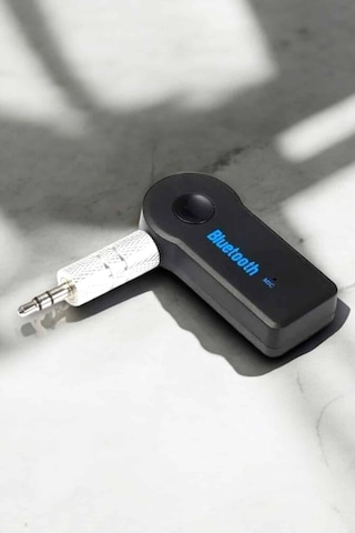 Kablosuz - 643 - Bluetooth Aux Araç Kiti Siyah - Csmo-tex - Hafıza Kartlı