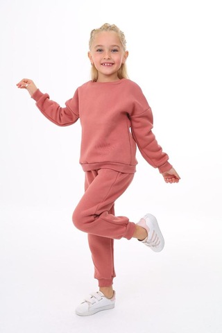 Üç İplik Cepli Bisiklet Yaka Alt Üst Takım Beyaz - Kırmızı