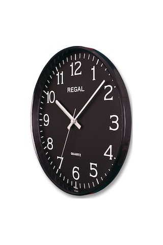 Regal0250 Bb Ince Çerçeve Slim Duvar Saati (289181467) Siyah