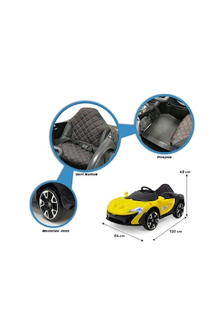 Akar Oyuncak Quantum 12 Volt Uzaktan Kumandalı Akülü Çocuk Yarış Arabası Beyaz