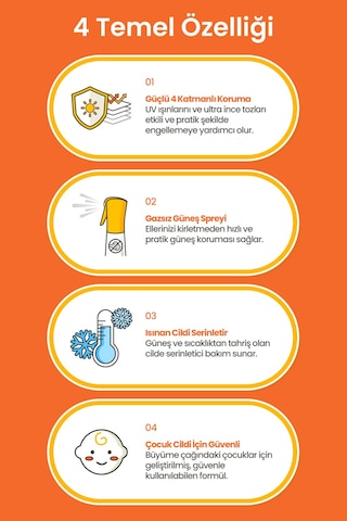 Çocuklar İçin Serinletici Güneş Koruyucu Sprey Atopalm Cooling Sport Sun Spray Kids Spf50+ Pa++++