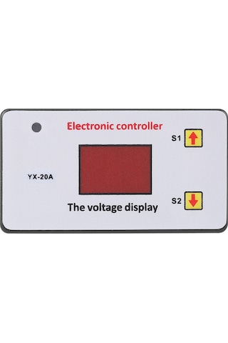 Lemestar 12v Akü Aşırı Deşarj Koruması Kontrolörü, Led Gösterge İle Ayarlanabilir Açma/kapatma Voltajı, 20a Akım Kapasitesi