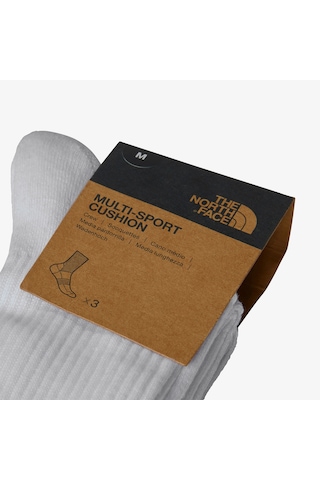 The North Face Multi Sport Cush Erkek Beyaz 3'lü Çorap Seti Düz Nf0a882hfn41 Beyaz