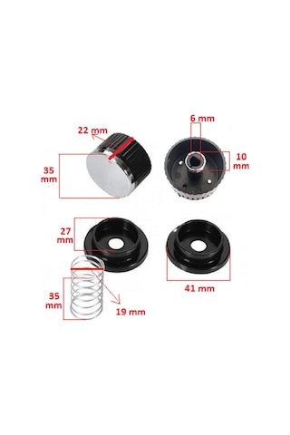 Hotpoint Ariston Uyumlu 4 Lü Takımı Ankastre Set Üstü Ocak Düğmesi Yayli - 552347854