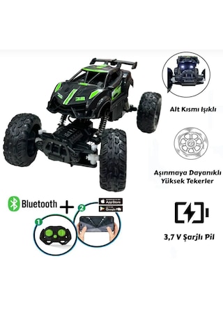 Uzaktan Kumandalı Bluetooth Telefon Kontrollü Jeep Araba Drift Y