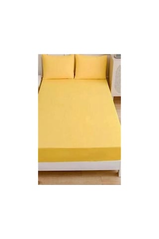 More Home Çift Kişilik Çarşaf Seti Sarı