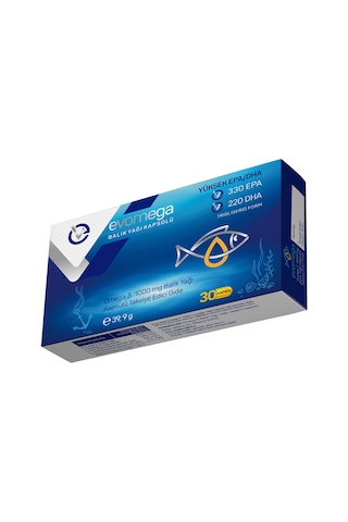 Evo Pharma Evomega Balık Kapsülü Gıda Takviyesi 30 Kapsül Evo Pharma Evomega Balık Kapsülü Gıda Takviyesi 30 Kapsül