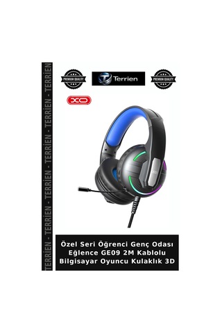 Özel Seri Öğrenci Genç Odası Eğlence Ge09 2m Kablolu Bilgisayar Oyuncu Kulaklık 3d Gaming Kulaklık