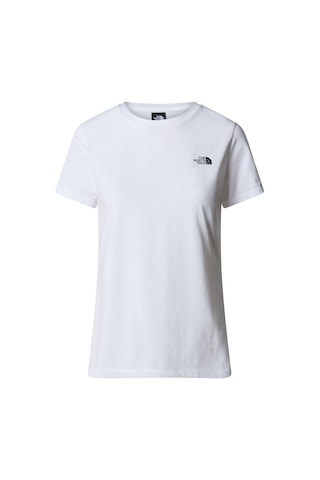 The North Face W S/s Sımple Dome Slım Tee Kadın T-shirt Nf0a87nhfn41 Beyaz