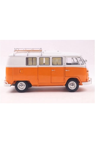 1:18 Ölçek 1959 Volkswagen T1 Camping Bus Diecast Metal Minyatür Model Araba 25cm