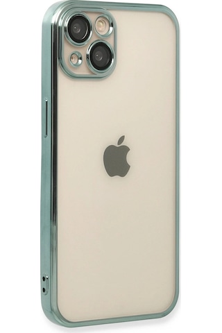 Gld-spt- Newface Apple Uyumlu iPhone 13 Kılıf Razer Lensli Silikon - Yeşil