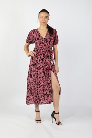 Kadın Viskon Pembe Elbise Pembe