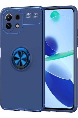 Xiaomi Mi 11 Lite Kılıf Zore Ravel Silikon Kapak Mavi