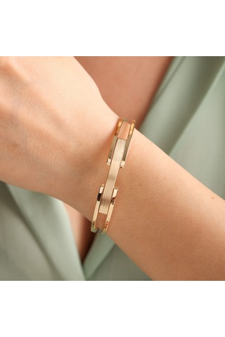 Altın Kaburga Kelepçe Çift Kol Tek Sıra 10 MM