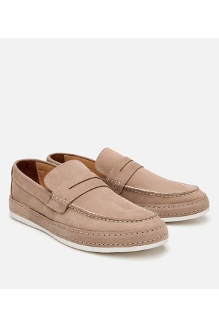 Hotiç Erkek Nubuk Bej Rahat Tabanlı Loafer 02ayh302550a300 Bej