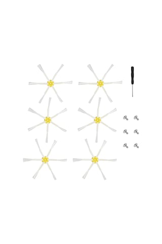 Sointeresting Irobot Roomba 600/700/500 İçin 6 Köşe Yan Fırça Aksesuarları, Yan Fırça Aksesuarları Yedek Parçaları