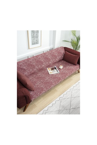 Çok Amaçlı Pamuklu Örtü- Kanepe-koltuk Şalı-koltuk Örtüsü 170x220-1087 Bordo
