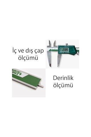İnsize 1108-150 Dijital Kumpas Yeşil