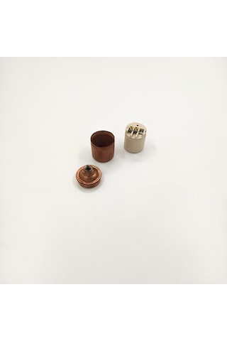 Dekoratif E27 Metal Düz Bakır Renk Duy