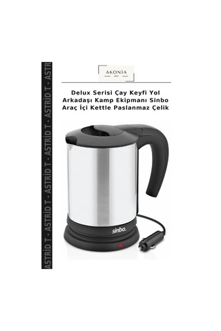Delux Serisi Çay Keyfi Yol Arkadaşı Kamp Ekipmanı Sinbo Araç İçi Kettle Paslanmaz Çelik