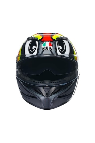 Agv Kask K 3 Grey Yellow Red Xl Renli
