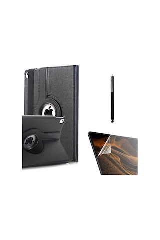 Apple Uyumlu iPad  9.7 2017 5.nesil Kılıf Kapaklı Standlı 360 Dönebilen Koruma Dn22 Nano Kalem