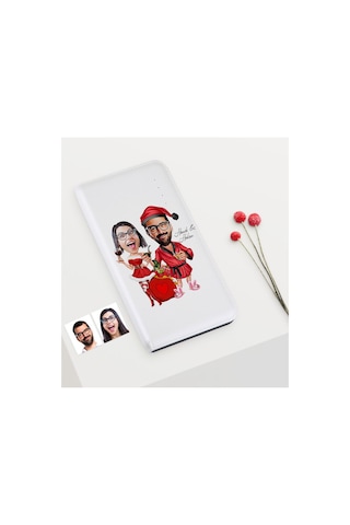 Kişiye Özel Yılbaşı Temalı Sevgililer Karikatürlü Pb-159 7000 Mah (397195341)