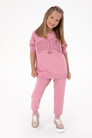 U.s. Polo Assn. Kız Çocuk Gül Kurusu Pijama Takım 50318951-vr026 Gul Kurusu