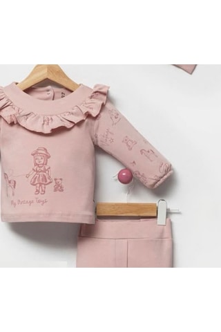 By Bubbles Sevimli Oyuncak Kız Bebek 2'li Takım Pembe
