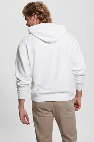 Guess Erkek Finch Beyaz Sweatshirt Beyaz