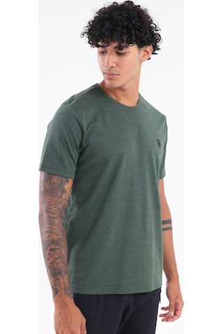 Rowinger Bisiklet Yaka Merserize Erkek Spor T-shirt Haki