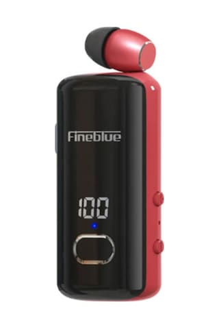 Fineblue F580 Dijital Göstergeli Makaralı Titreşimli Bluetooth Kulaklık Kırmızı Belirtilmemiş