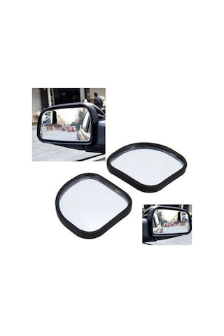 Oto Ayna Araç Kör Nokta Aynası Mini Oval 2li Set 5,5x5cm Siyah Glz00504053