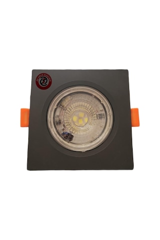 Atlantis 6 Watt 6W Cob Led Spot Siyah Kasa Kare Beyaz Işık