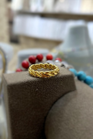 Gümüş Üçlü Burma Model Alyans Yüzük El877f2 Diğer