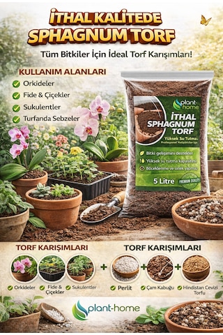 5 Litre İthal Spagnum Torf -premium Kalite 1000