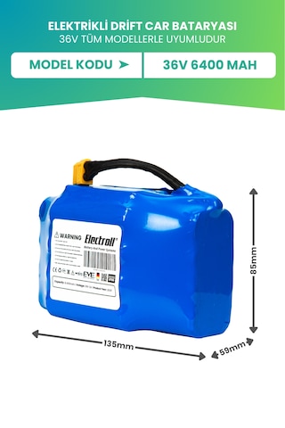 Drift Car Bataryası 36v 6.400mah Ultra Yüksek Kapasite