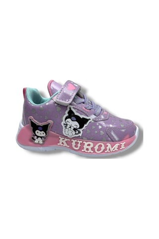 Cakgo Kuromi 725-26 Simli Parlak Deri Anatomik Kız Çocuk Sneaker Lila Pembe 26-30 LILA