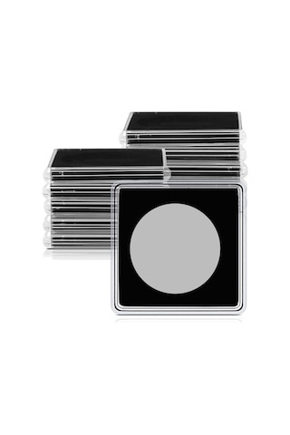 Anjiexun 20 Adet Gümüş Dolar Madeni Para Tutucu, 2 X 2 Yarım Dolar Madeni Para Tutucu, 37,5 Mm Diğer