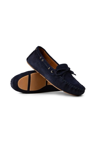 Deery Kadın Hakiki Süet Lacivert Loafer Ayakkabı - Dl505zlcvc01