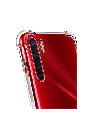 Oppo A91 Kılıf Zore Nitro Anti Shock Silikon Renksiz