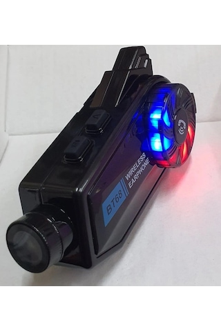 Bt68 Kameralı Intercom Motosiklet Bluetooth Kask Kulaklık Ses Kon