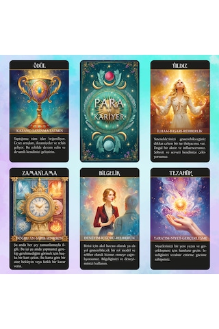 Para Ve Kariyer Kehanet Tarot Destesi / 90 Açıklamalı Kart
